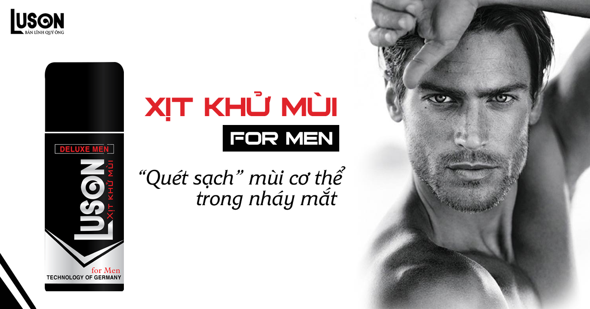 xịt khửi mùi nam luson