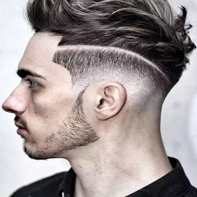 kiểu tóc undercut nam kẻ vạch cho người mặt dài